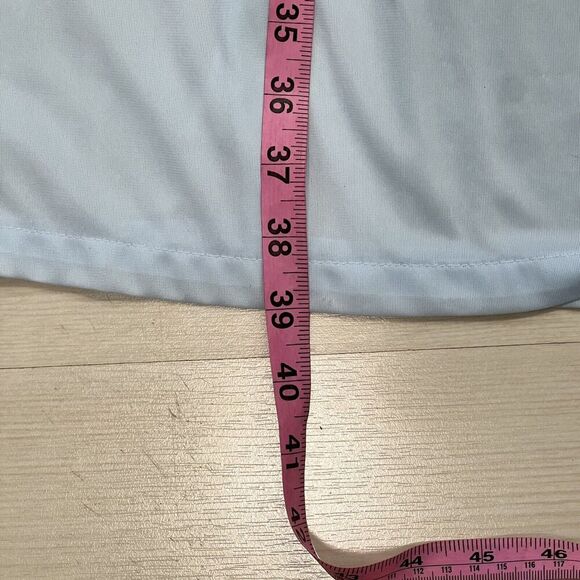 Vintage Barbizon Nightgown Medium Blue Lace Trim Embroidered Cottagecore - Picture 13 of 13